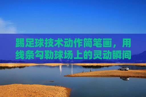 踢足球技术动作简笔画，用线条勾勒球场上的灵动瞬间，简笔足球，线条勾勒的灵动瞬间